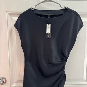 Banana Republic Black capped Sleeve Blouse